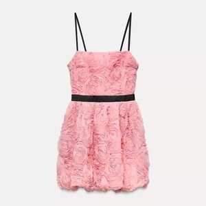 Zara dress mini bodycon floral tulle summer wedding party